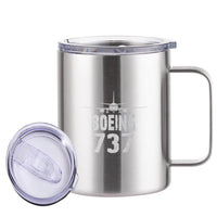Thumbnail for Boeing 737 & Plane Designed Stainless Steel Laser Engraved Mugs