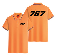 Thumbnail for 767 Flat Text Designed Stylish Polo T-Shirts (Double-Side)