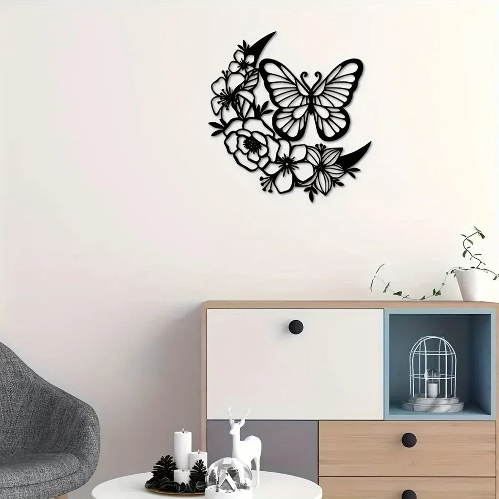 Moon Butterfly Wall Sculpture 31x32CM