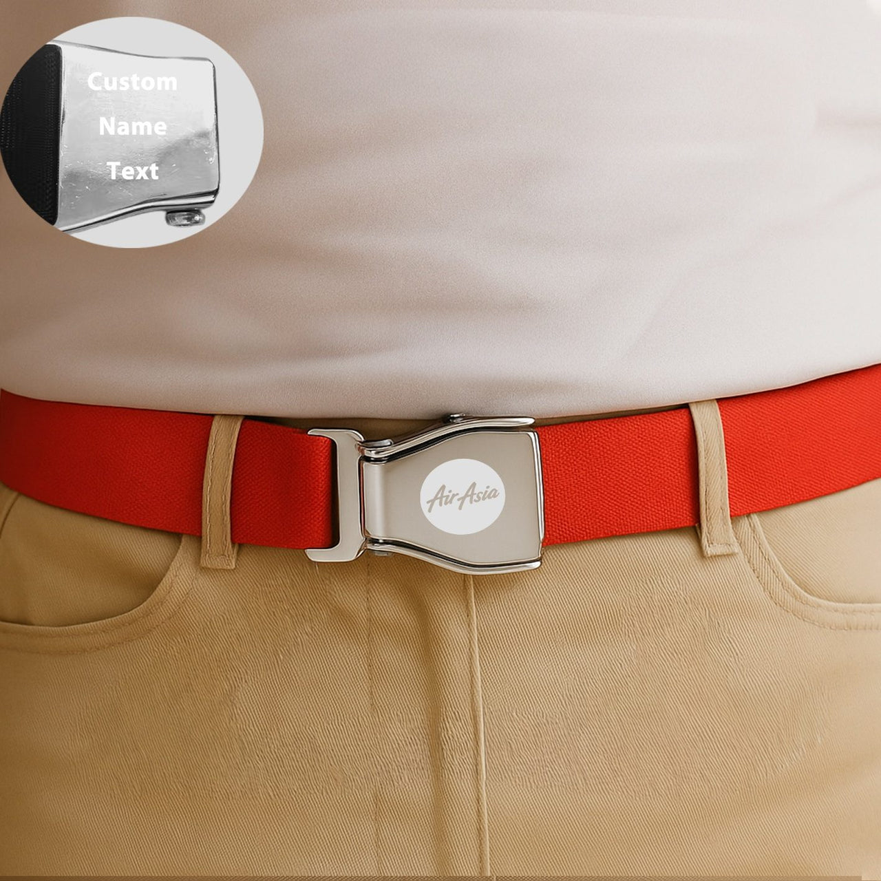 AirAsia Designed Fashion Airplane Seat Belts