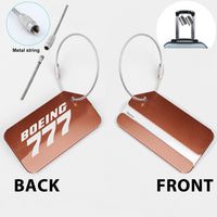 Thumbnail for Boeing 777 & Text Designed Fashion Metal Luggage Tags