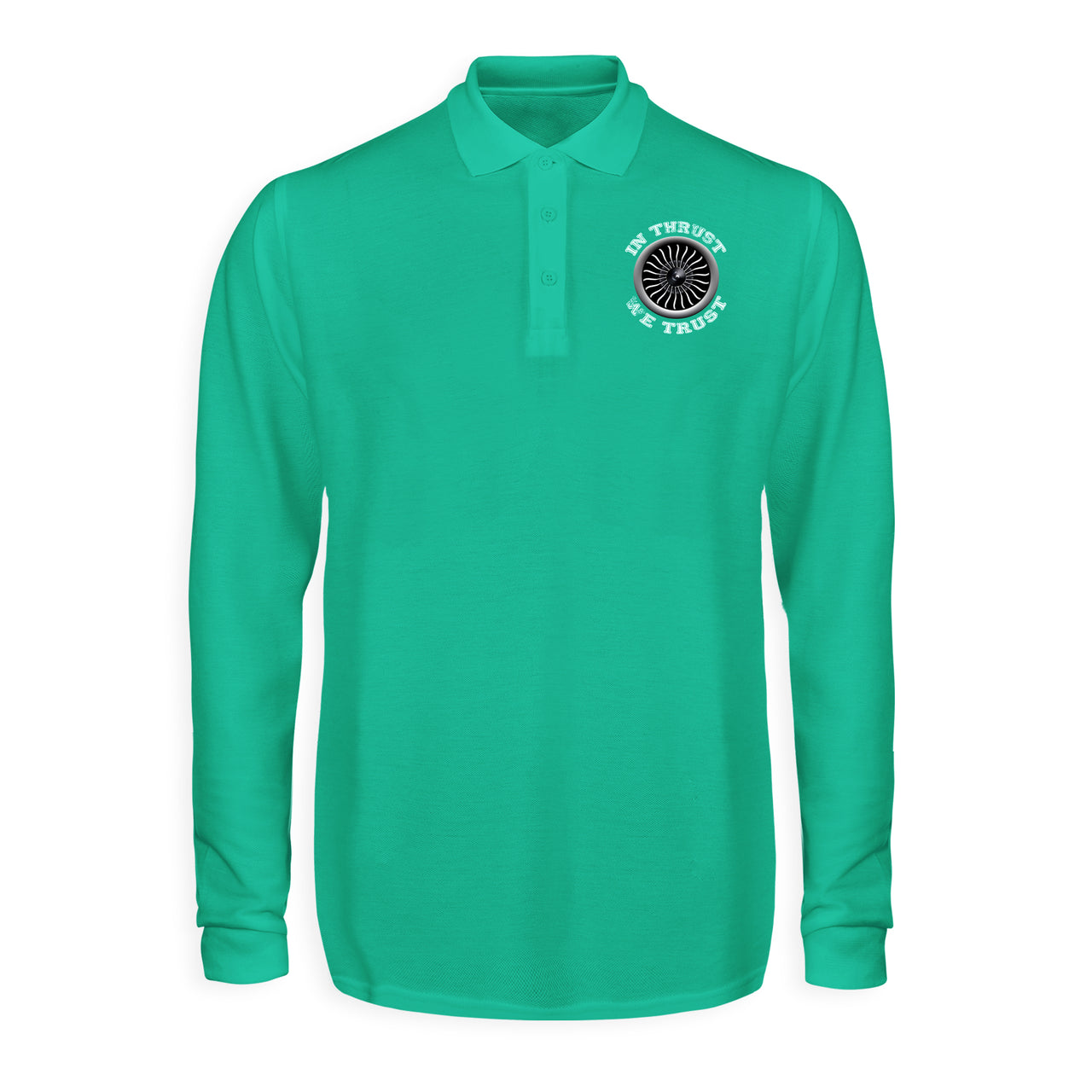 In Thrust We Trust (Vol 2) Designed Long Sleeve Polo T-Shirts