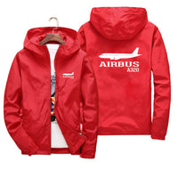 Thumbnail for Airbus A320 Printed Designed Thin Windbreaker Jackets