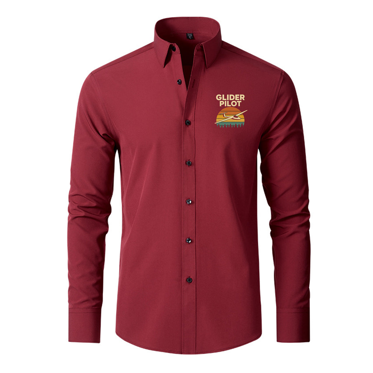 Retro Glider Designed Long Sleeve Shirts