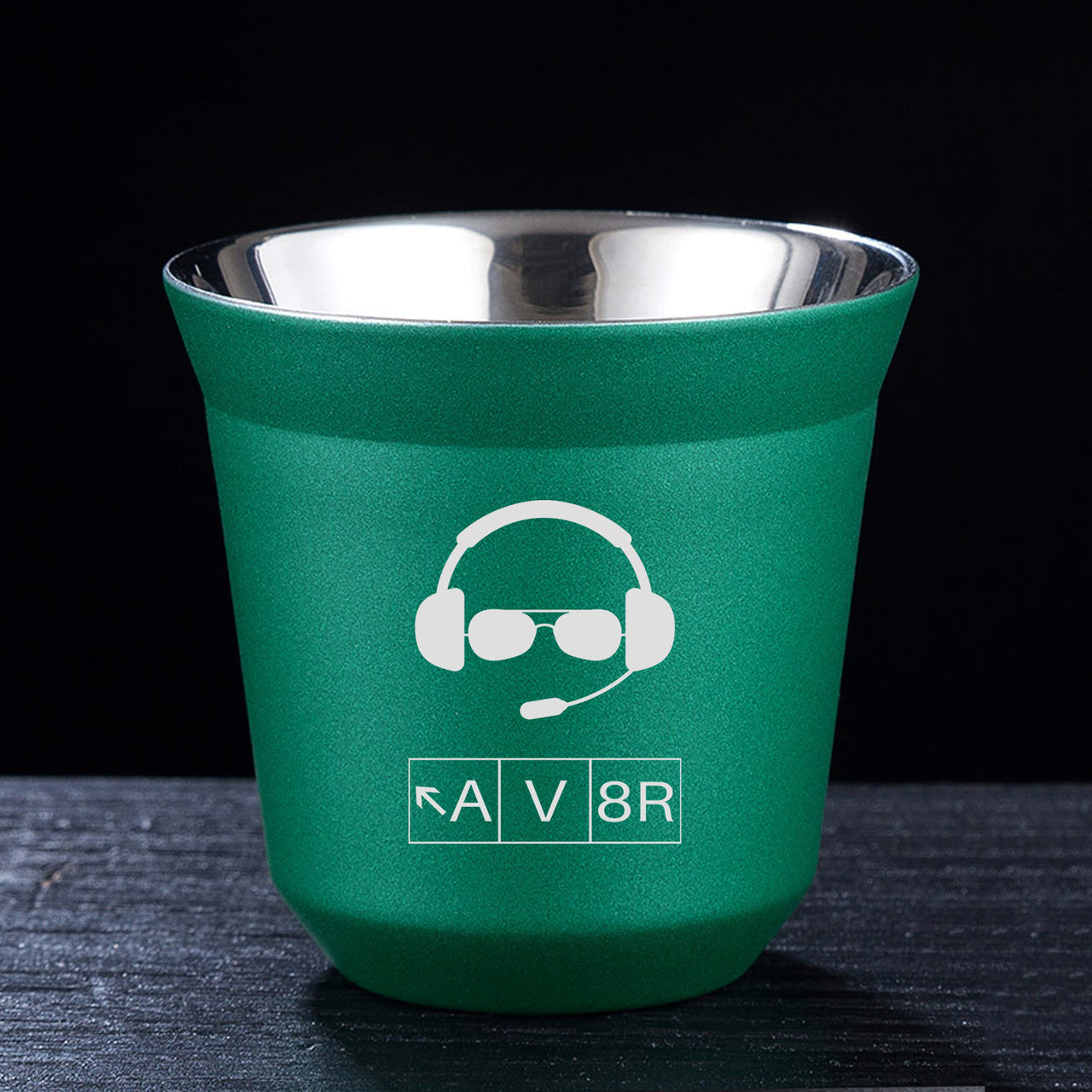 AV8R 2 Designed Double Wall Stainless Steel Coffee Mugs