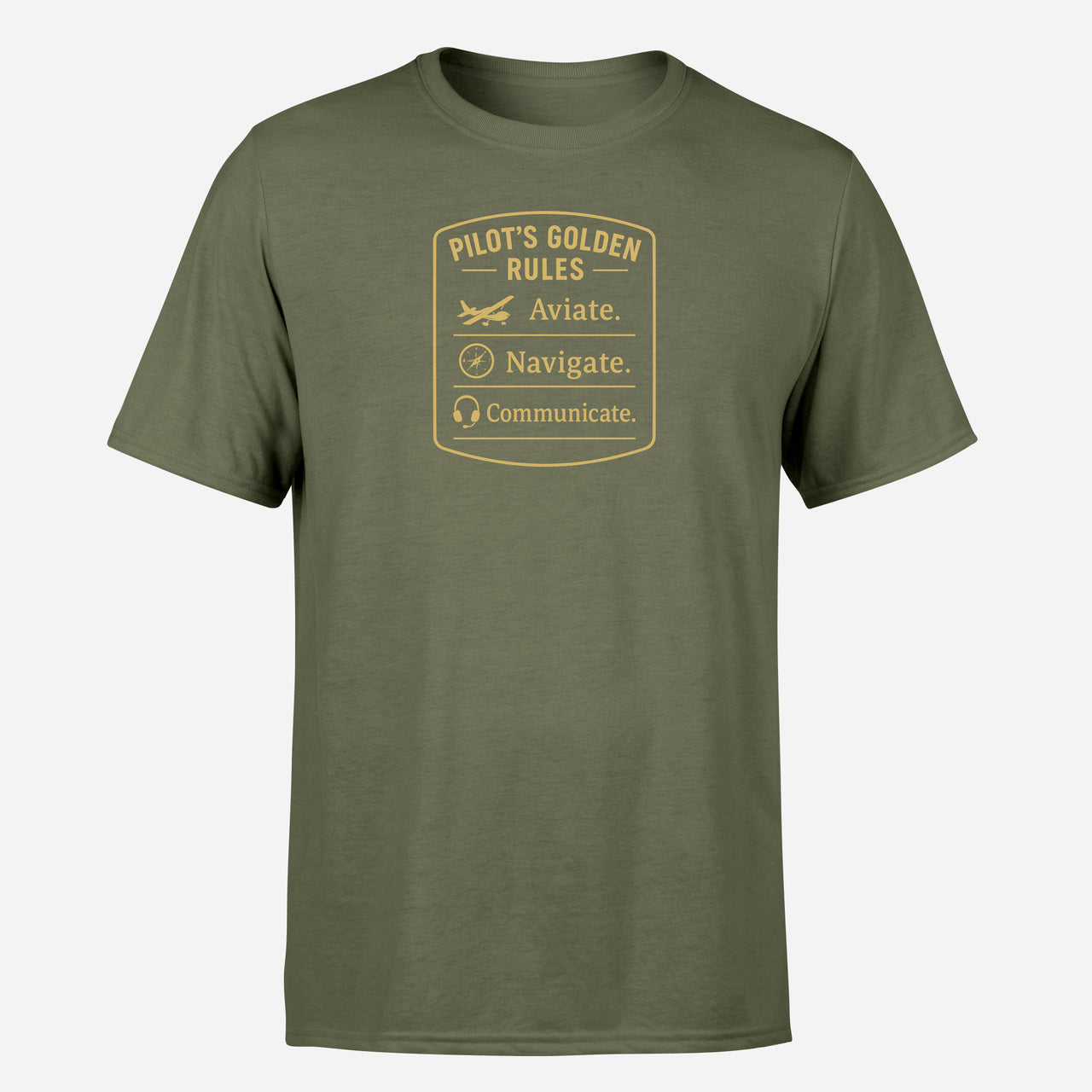 Pilot's Golden Rules Design Super Quality T-Shirts