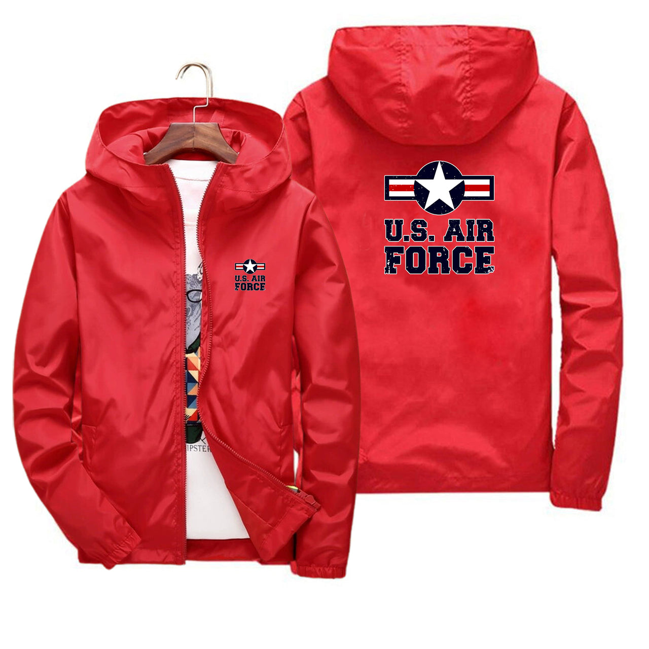 US Air Force Designed Thin Windbreaker Jackets