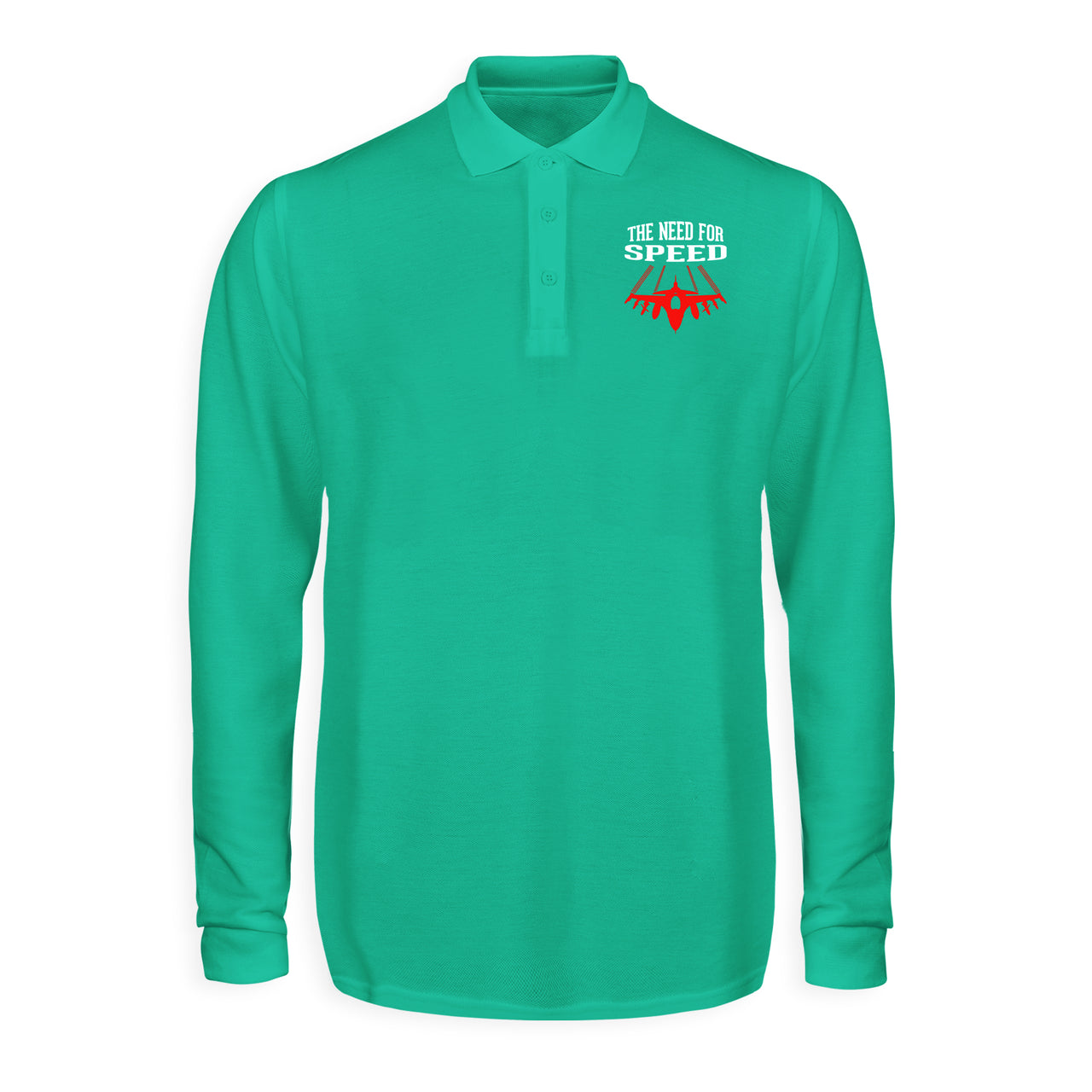 The Need For Speed Designed Long Sleeve Polo T-Shirts