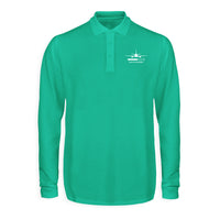 Thumbnail for Pilot In Progress Designed Long Sleeve Polo T-Shirts