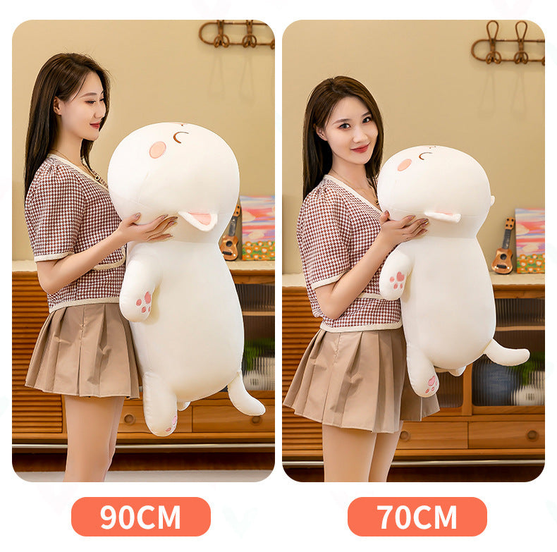 40-70cm Kawaii Climbing Peach Cat Plush Doll