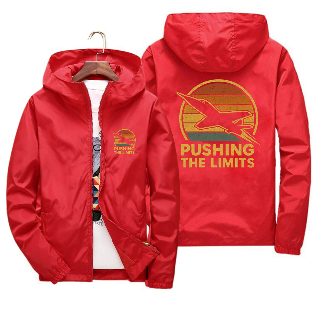 Pushing The Limits Retro Designed Thin Windbreaker Jackets