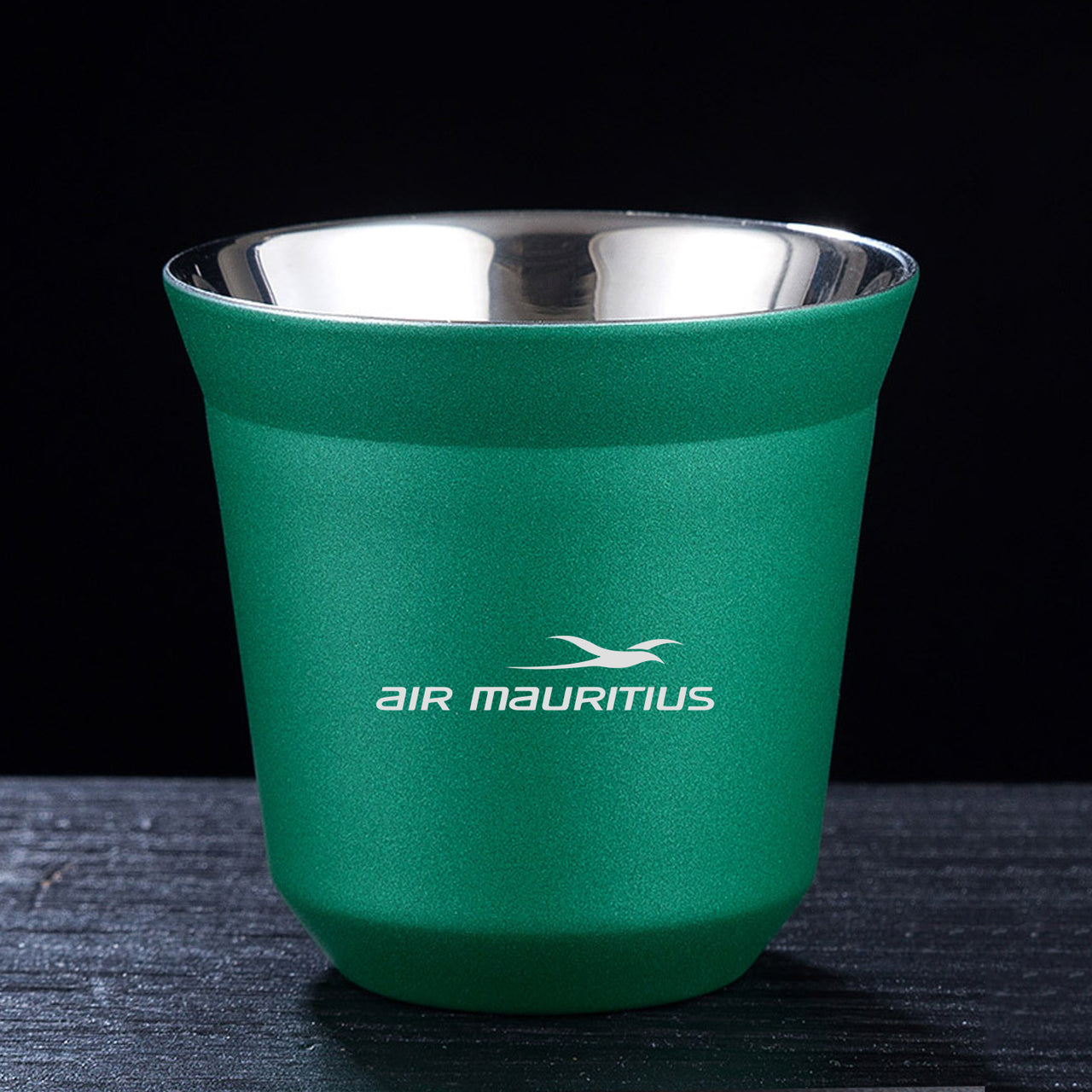 Air Mauritius Airlines Designed Double Wall Stainless Steel Coffee Mugs