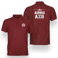 Thumbnail for Airbus A330 & Plane Designed Double Side Polo T-Shirts