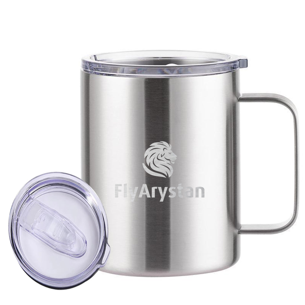 FlyArystan Designed Stainless Steel Laser Engraved Mugs