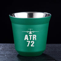 Thumbnail for ATR-72 & Plane Designed Double Wall Stainless Steel Coffee Mugs