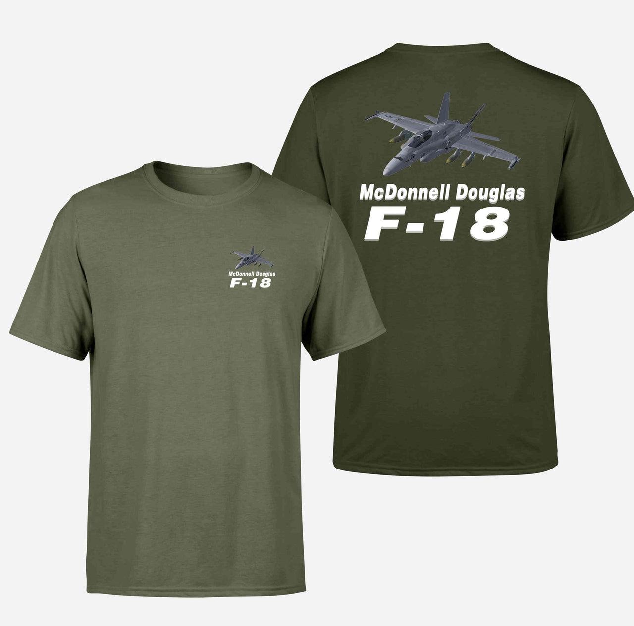 The McDonnell Douglas F18 Designed Double-Side T-Shirts