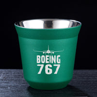 Thumbnail for Boeing 767 & Plane Designed Double Wall Stainless Steel Coffee Mugs