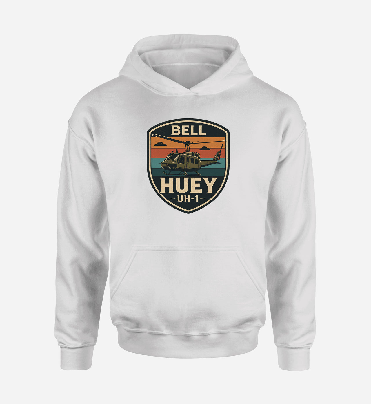 Retro BELL HUEY UH-1 Designed Hoodies