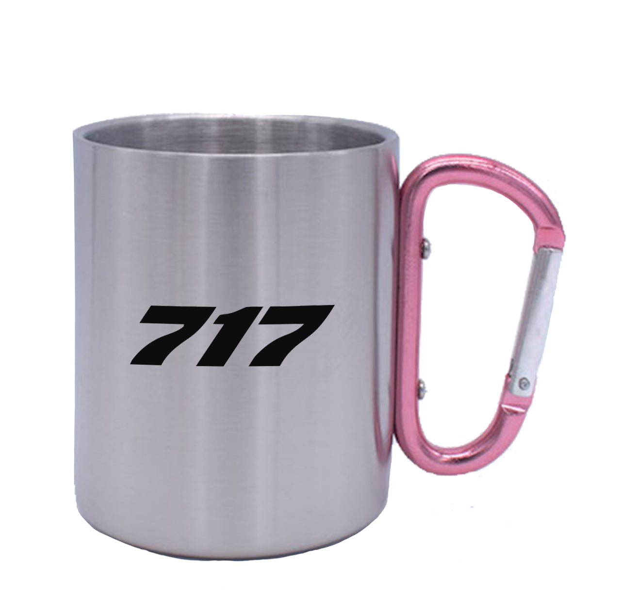 717 Flat Text Designed Stainless Steel Outdoors Mugs