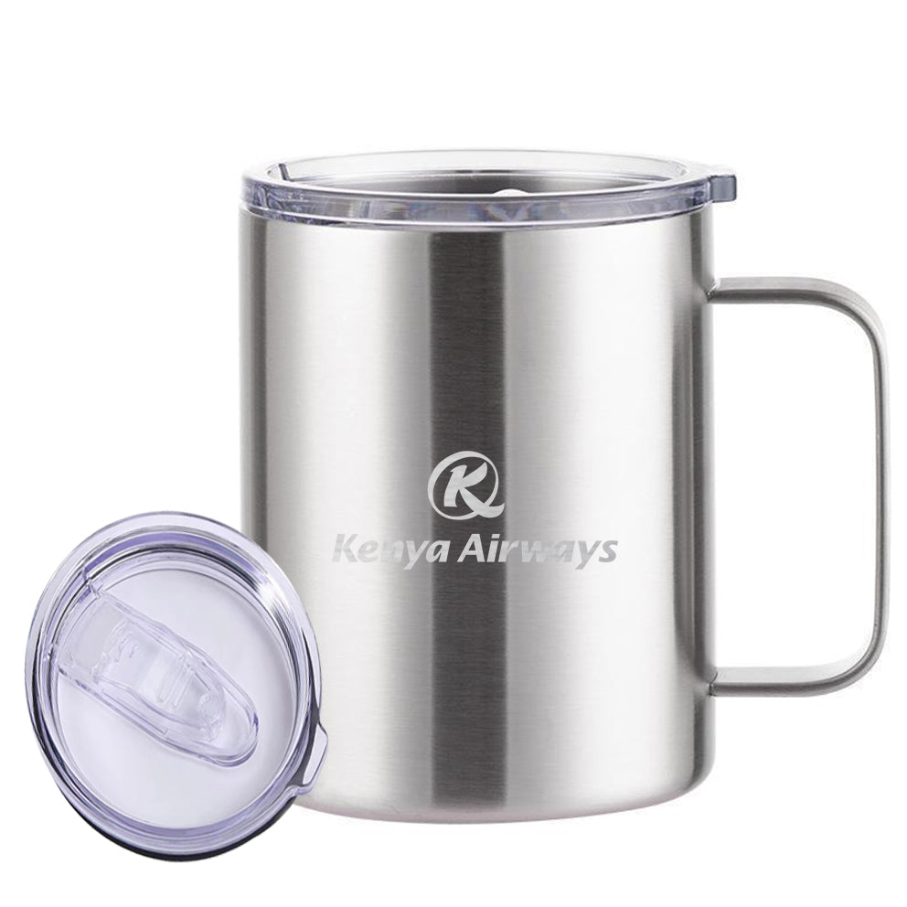 Kenya Airways Designed Stainless Steel Laser Engraved Mugs