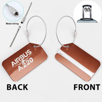 Thumbnail for Amazing Airbus A220 Designed Fashion Metal Luggage Tags