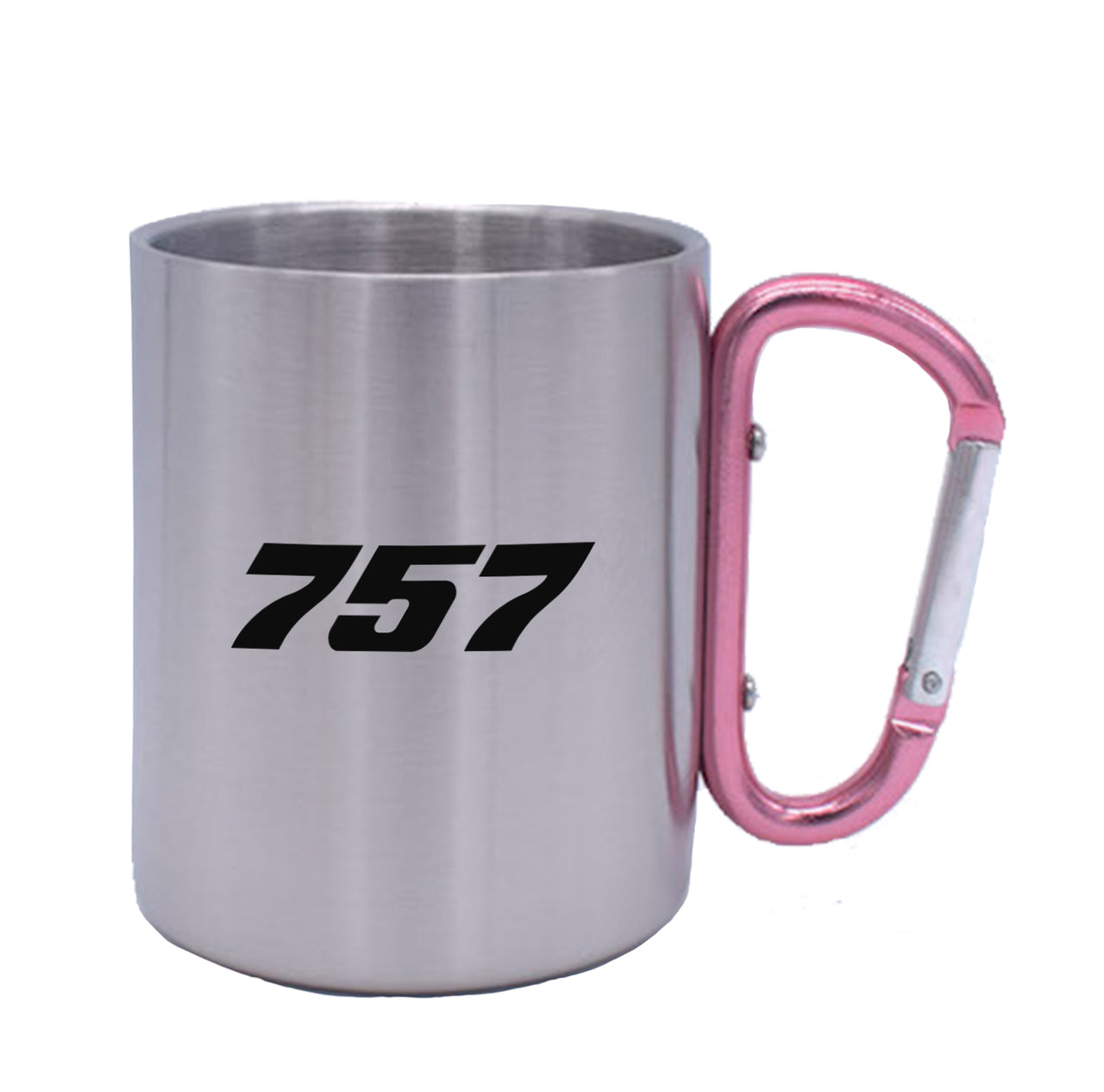 757 Flat Text Designed Stainless Steel Outdoors Mugs