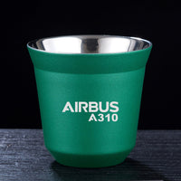 Thumbnail for Airbus A310 & Text Designed Double Wall Stainless Steel Coffee Mugs