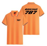 Thumbnail for Boeing 787 & Text Designed Stylish Polo T-Shirts (Double-Side)