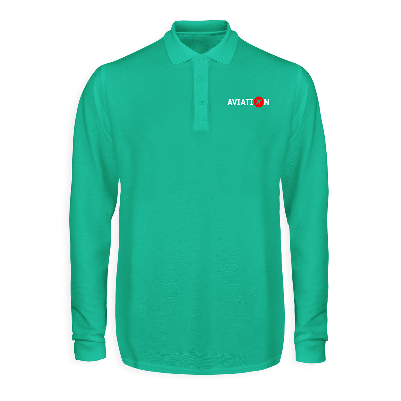 Aviation Designed Long Sleeve Polo T-Shirts