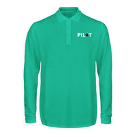 Thumbnail for Pilot & Jet Engine Designed Long Sleeve Polo T-Shirts