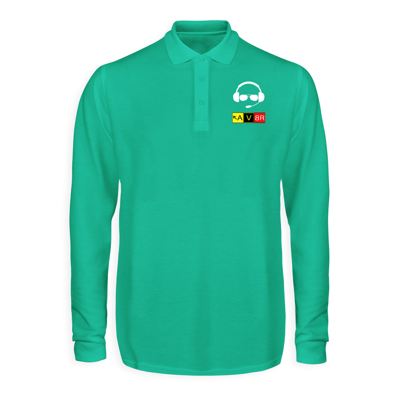 AV8R 2 Designed Long Sleeve Polo T-Shirts