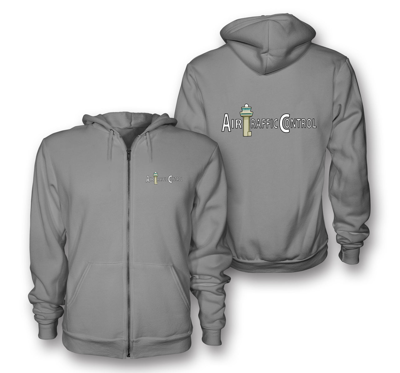 Air Traffic Control Designed Zipped Hoodies