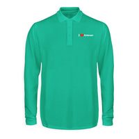 Thumbnail for I Love Embraer Designed Long Sleeve Polo T-Shirts