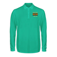 Thumbnail for Retro Boeign 747-8 Designed Long Sleeve Polo T-Shirts