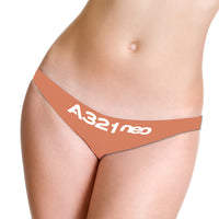 Thumbnail for A321neo & Text Designed Women T-back & Thongs