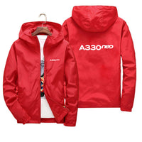 Thumbnail for A330neo & Text Designed Thin Windbreaker Jackets