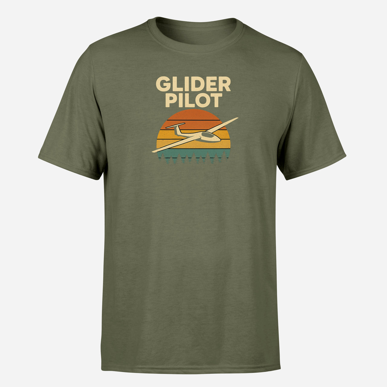 Retro Glider Design Super Quality T-Shirts