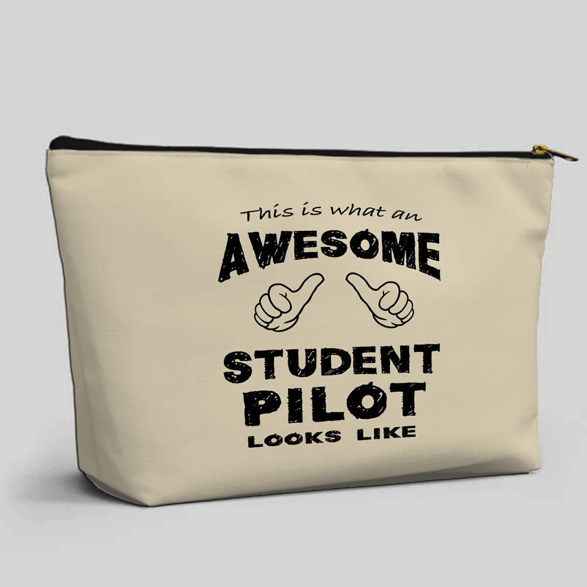 Student Pilot Designed Zipper Pouch