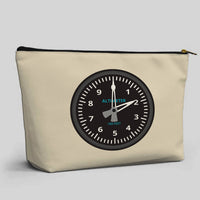 Thumbnail for Airplane Instruments (Altimeter) Designed Zipper Pouch