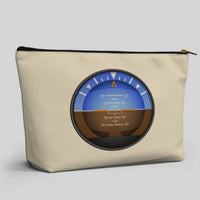 Thumbnail for Airplane Instruments (Gyro Horizon 2) Designed Zipper Pouch