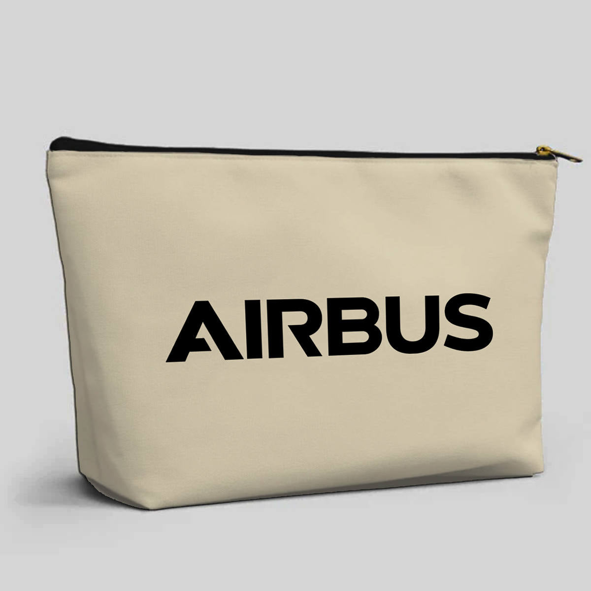 Airbus & Text Designed Zipper Pouch