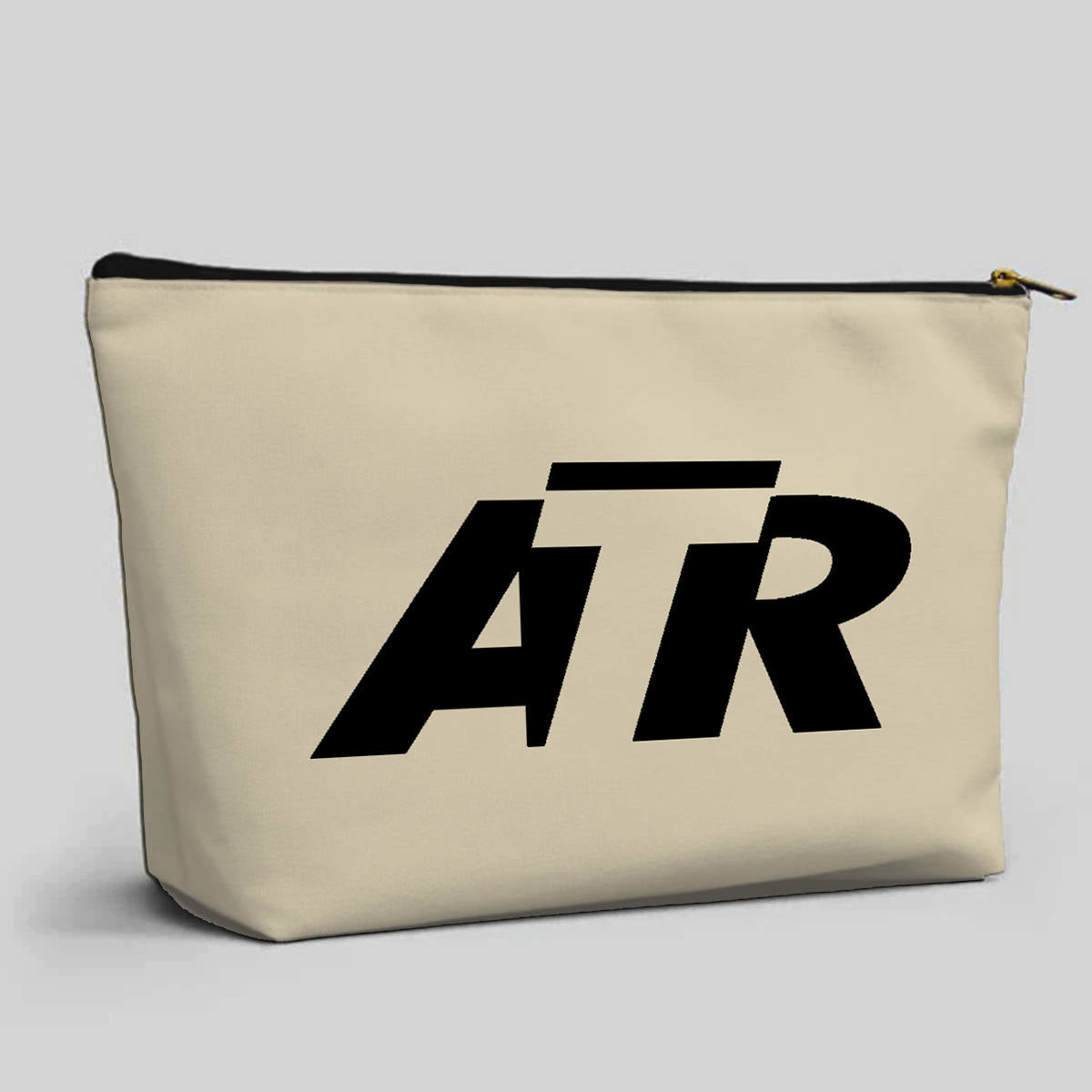 ATR & Text Designed Zipper Pouch