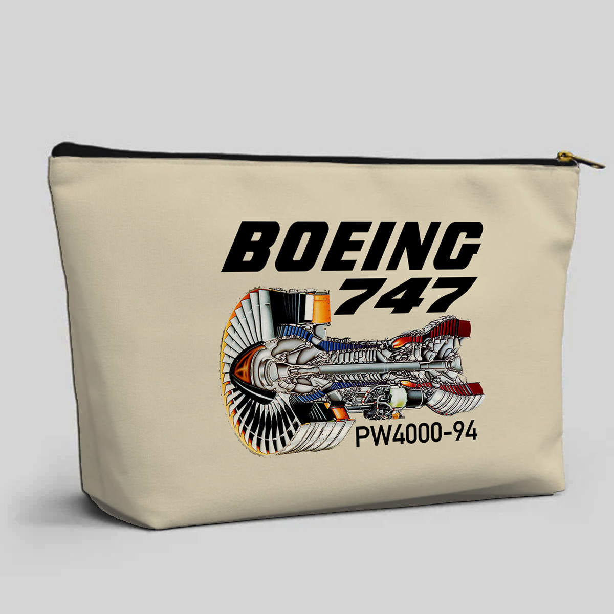 Boeing 747 & PW4000-94 Engine Designed Zipper Pouch