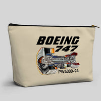 Thumbnail for Boeing 747 & PW4000-94 Engine Designed Zipper Pouch