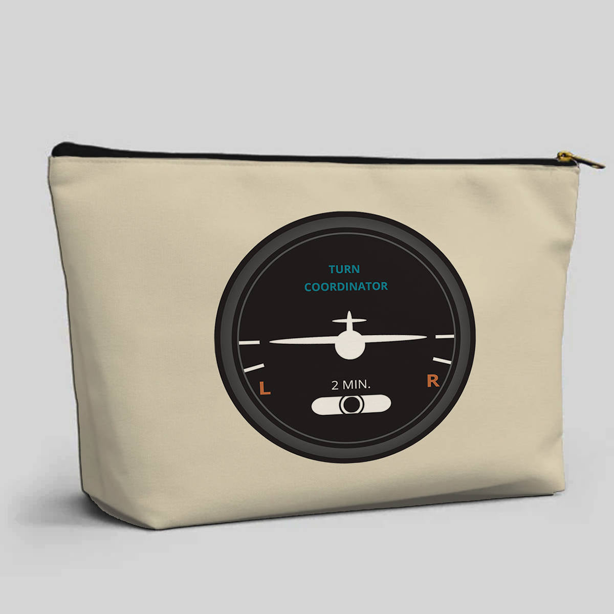 Airplane Instruments (Turn Coordinator 2) Designed Zipper Pouch