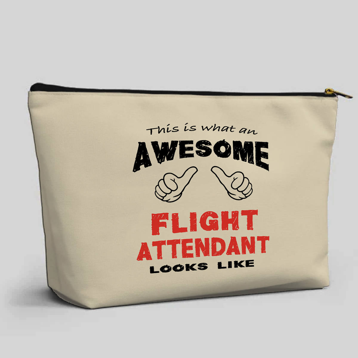 Flight Attendant Designed Zipper Pouch