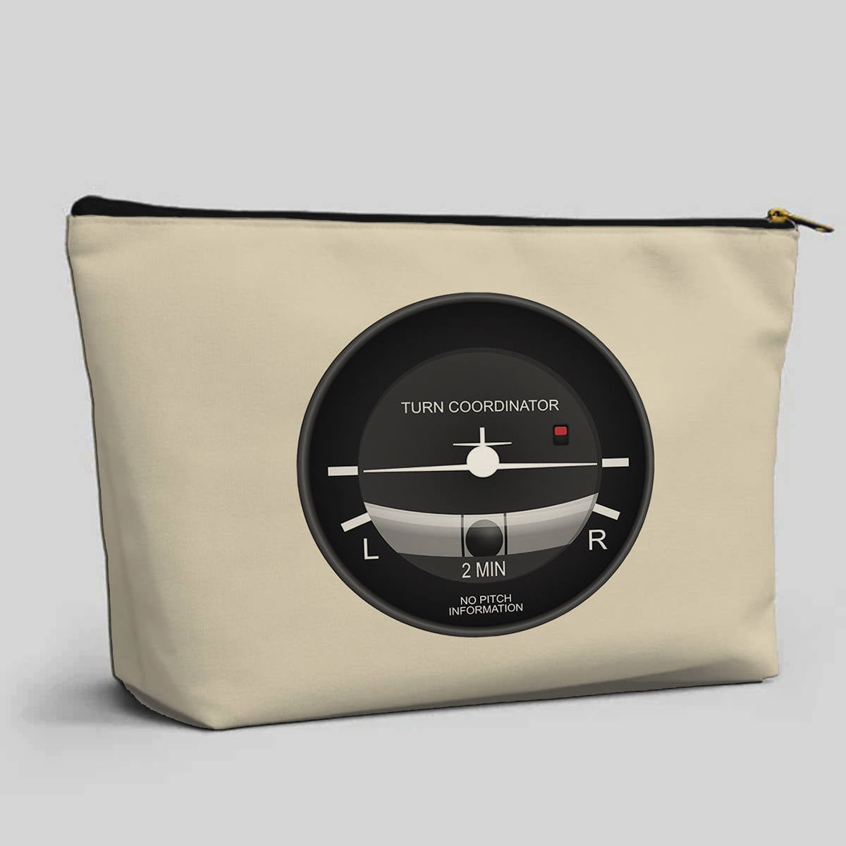 Airplane Instruments (Turn Coordinator) Designed Zipper Pouch