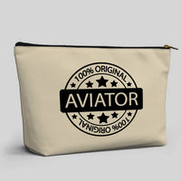 Thumbnail for %100 Original Aviator Designed Zipper Pouch