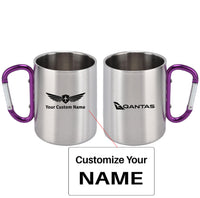 Thumbnail for Qantas Airways Airlines Designed Stainless Steel Outdoors Mugs