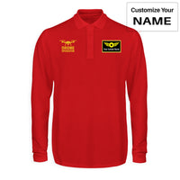 Thumbnail for Drone Operator Designed Long Sleeve Polo T-Shirts